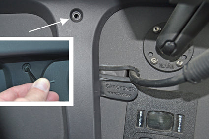 Brodit ProClip 855092 voor Freightliner M2 Business Class 2009-2018 - montagepositie op dashboard
