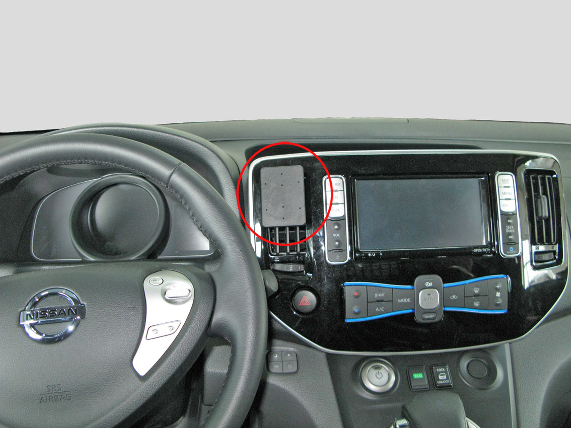 Brodit ProClip 855102 voor Nissan NV200 2015-2023 - productfoto zwarte ABS montagebasis