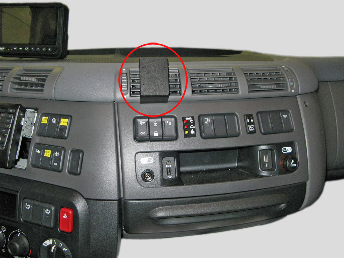 Brodit ProClip 855109 voor Daf CF 2014-2024 en TATRA PHOENIX Euro 6 2014-2024 - productfoto zwarte ABS montagebasis