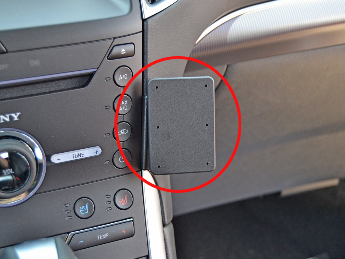 Brodit ProClip 855122 voor Ford Edge 2015-2018 - productfoto zwarte ABS montagebasis
