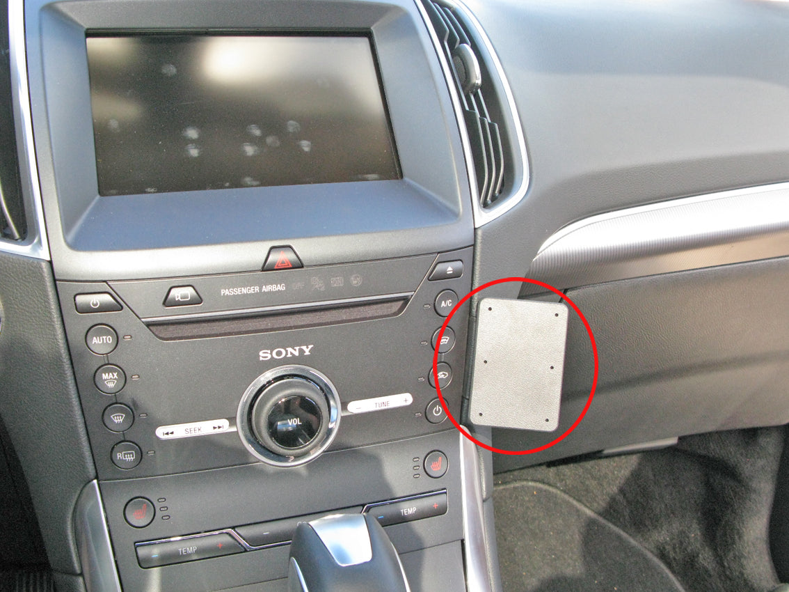 Brodit ProClip 855146 voor Ford S-Max 2016-2022 en Ford Galaxy 2016-2022 - productfoto zwarte ABS montagebasis