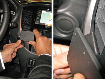 Brodit ProClip 855148 voor Fiat Fullback 2016-2021 en Mitsubishi L200 2016-2019 - detail van dashboardmontage