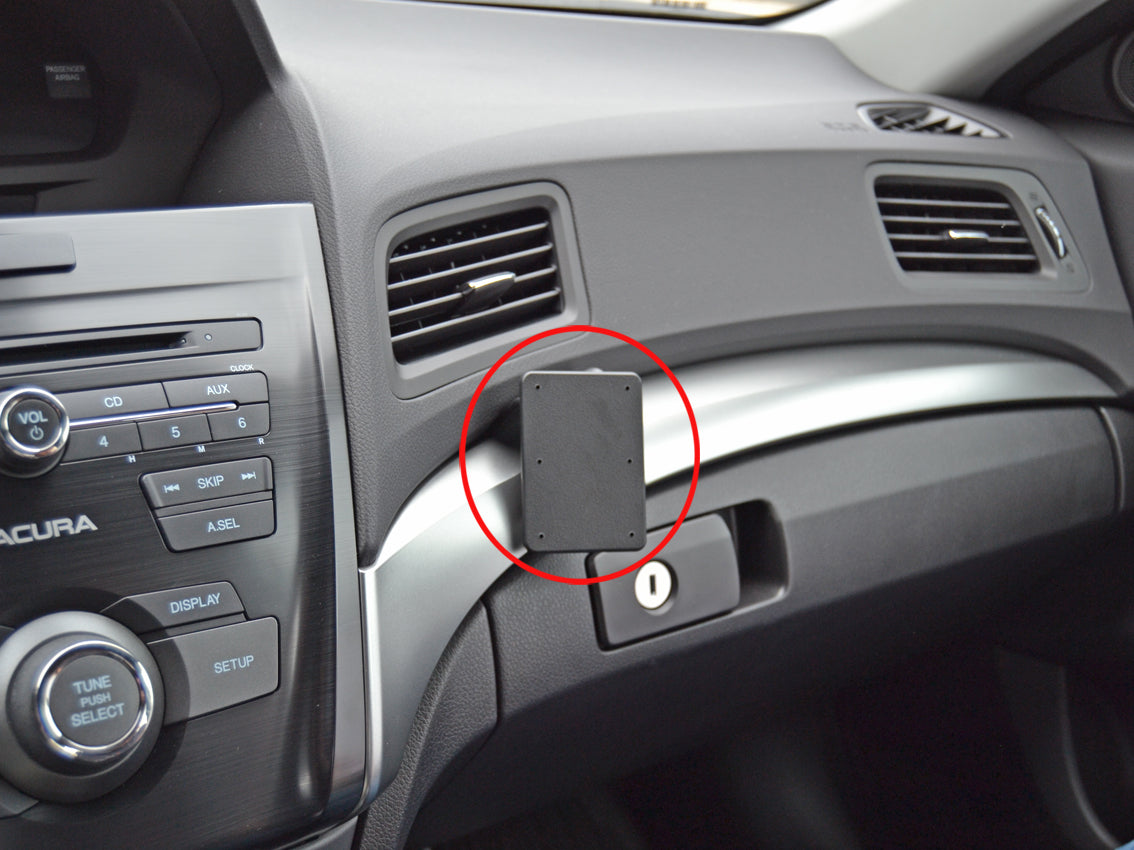 Brodit ProClip 855153 voor Acura ILX 2016-2018 - productfoto zwarte ABS montagebasis