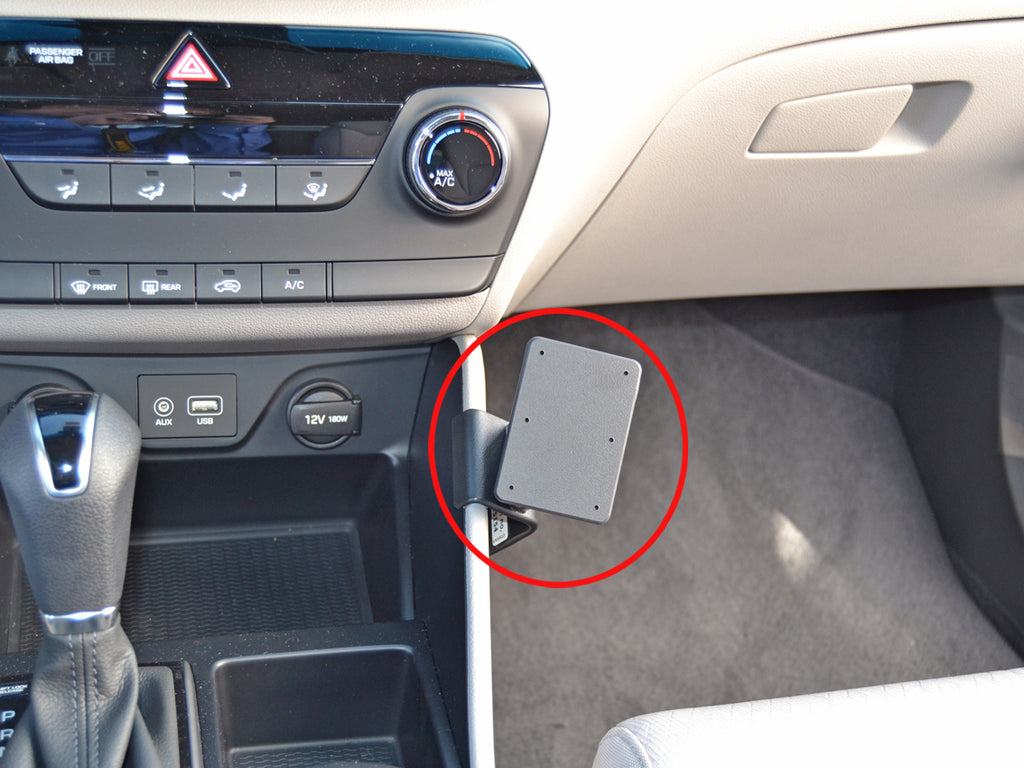 Brodit ProClip 855154 voor Hyundai Tucson 2016-2021 - productfoto zwarte ABS montagebasis