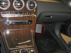 Brodit ProClip 855161 voor Mercedes Benz GLC-Class 2016-2022 - productfoto zwarte ABS montagebasis