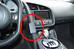 Brodit ProClip 855165 voor Audi R8 2010-2016 - productfoto zwarte ABS montagebasis