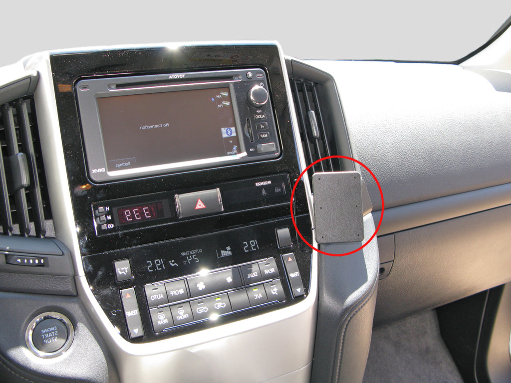 Brodit ProClip 855178 voor Toyota LandCruiser 200 2016-2021 - productfoto zwarte ABS montagebasis