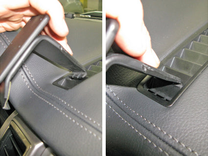 Brodit ProClip 855182 voor Ford Ranger Wildtrak 2016-2022 en Ford Ranger Raptor 2019-2022 - montagepositie op dashboard