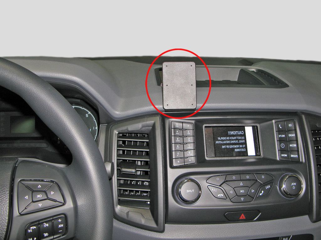 Brodit ProClip 855184 voor Ford Ranger 2016-2022 - productfoto zwarte ABS montagebasis
