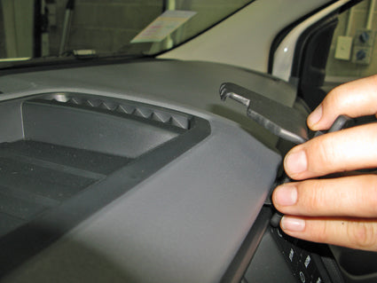 Brodit ProClip 855185 voor Ford Ranger 2016-2022 - montagepositie op dashboard