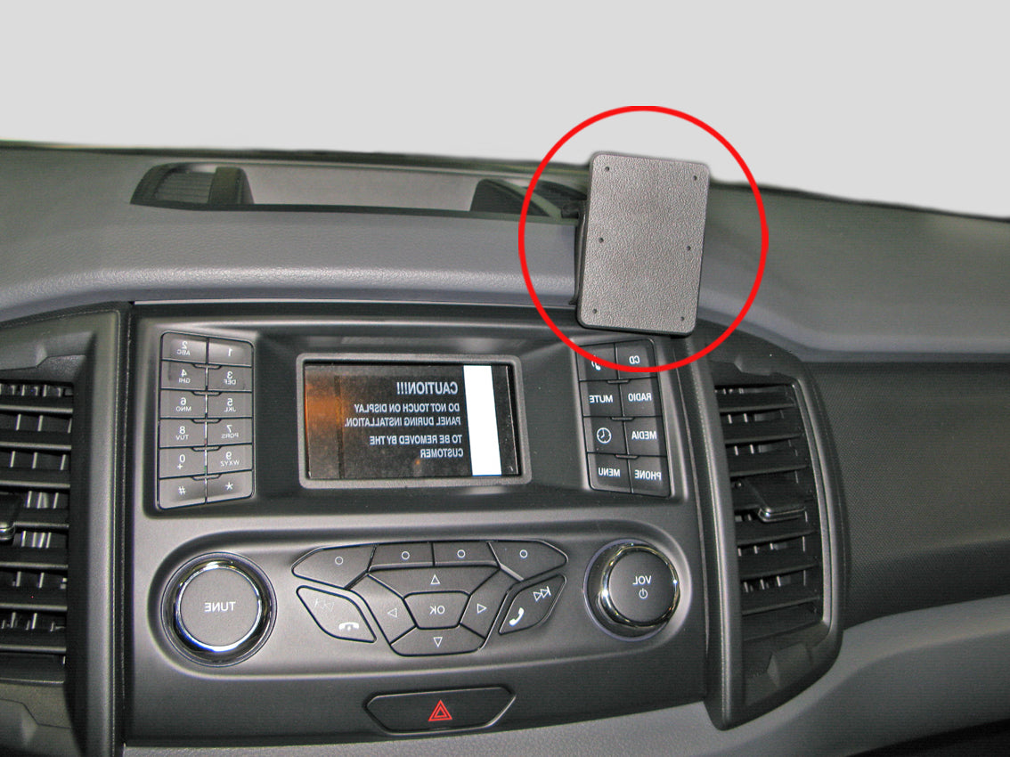 Brodit ProClip 855185 voor Ford Ranger 2016-2022 - productfoto zwarte ABS montagebasis
