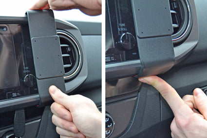 Brodit ProClip 855192 voor Toyota Tacoma 2016-2023 - detail van dashboardmontage