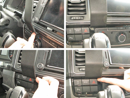 Brodit ProClip 855204 voor Volkswagen T6 Transporter/Pickup 2016-2020 en Volkswagen Multivan 2016-2020 - ProClip geplaatst in het voertuig