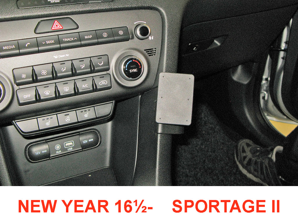 Brodit ProClip 855209 voor Kia Sportage 2016-2021 - productfoto zwarte ABS montagebasis