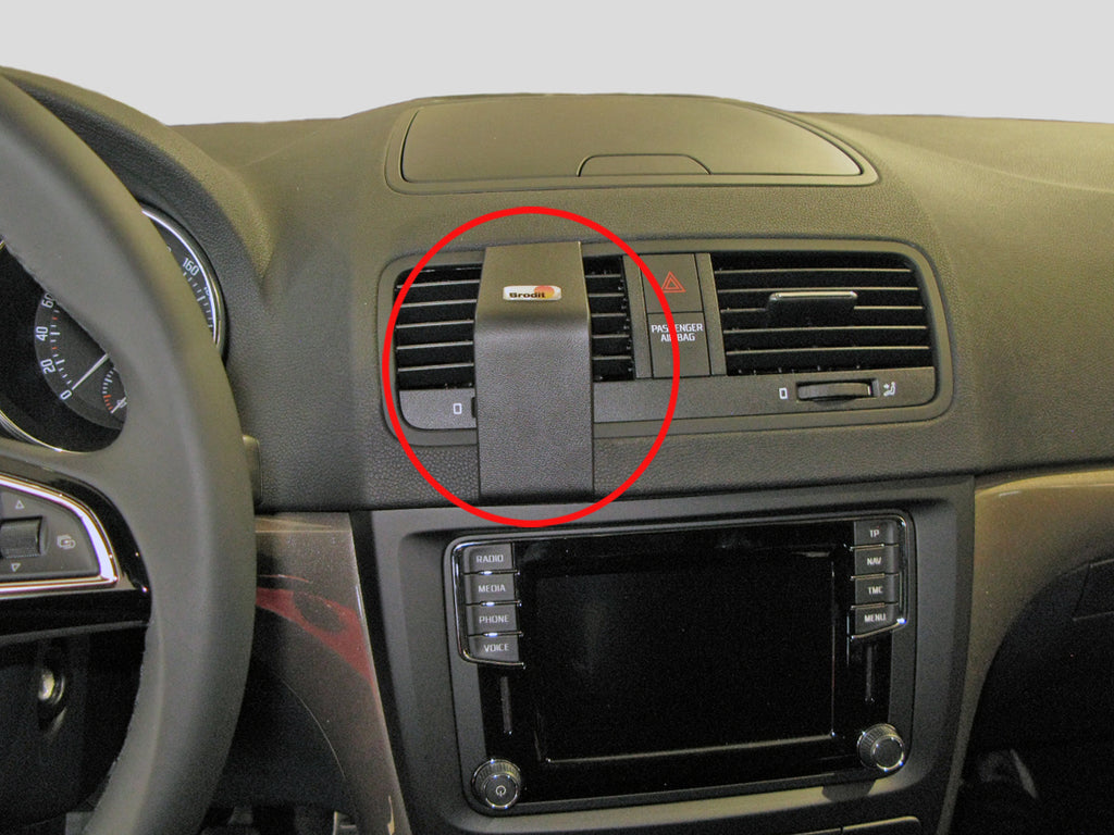 Brodit ProClip 855216 voor Skoda Yeti 2016-2017 - productfoto zwarte ABS montagebasis
