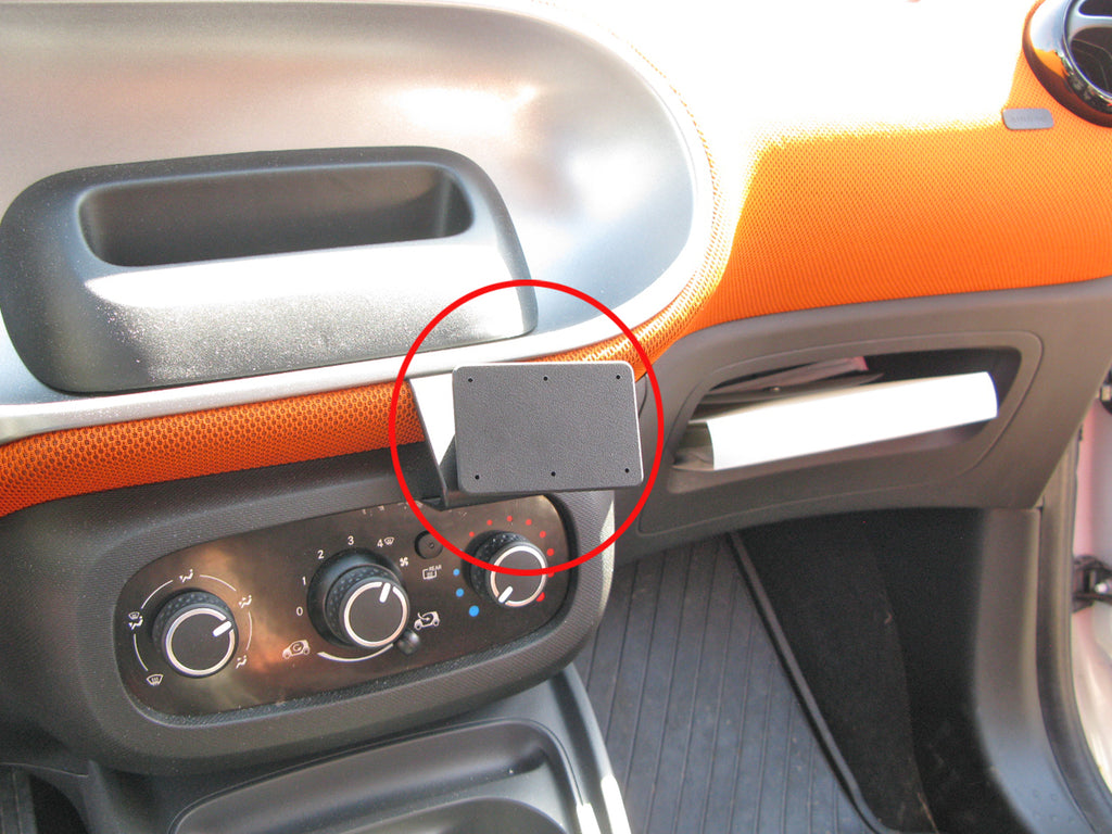 Brodit ProClip 855217 voor Smart ForTwo 2015-2024 en Smart ForFour 2015-2022 - productfoto zwarte ABS montagebasis