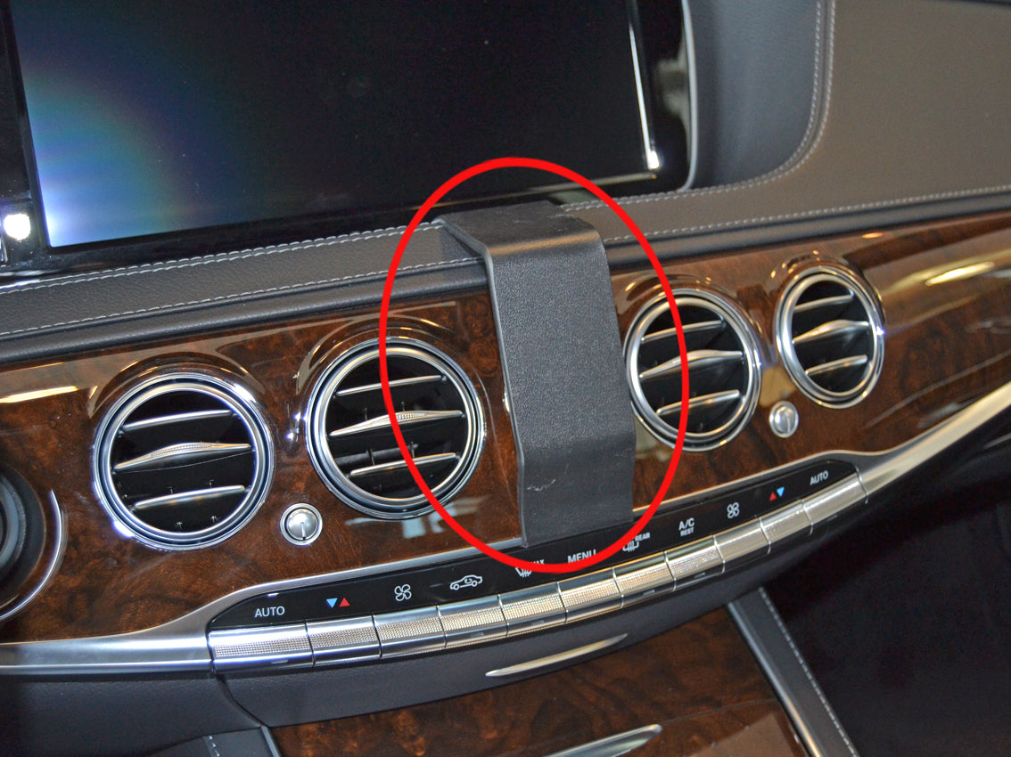 Brodit ProClip 855245 voor Mercedes Benz S-Class 2014-2020 - productfoto zwarte ABS montagebasis