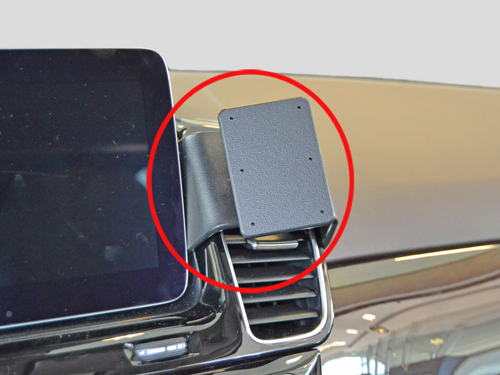 Brodit ProClip 855250 voor Mercedes Benz GLS-Class 2017-2019, Mercedes Benz GLE-Class 2017-2019 en Mercedes Benz GL-Class 2017-2019 - productfoto zwarte ABS montagebasis