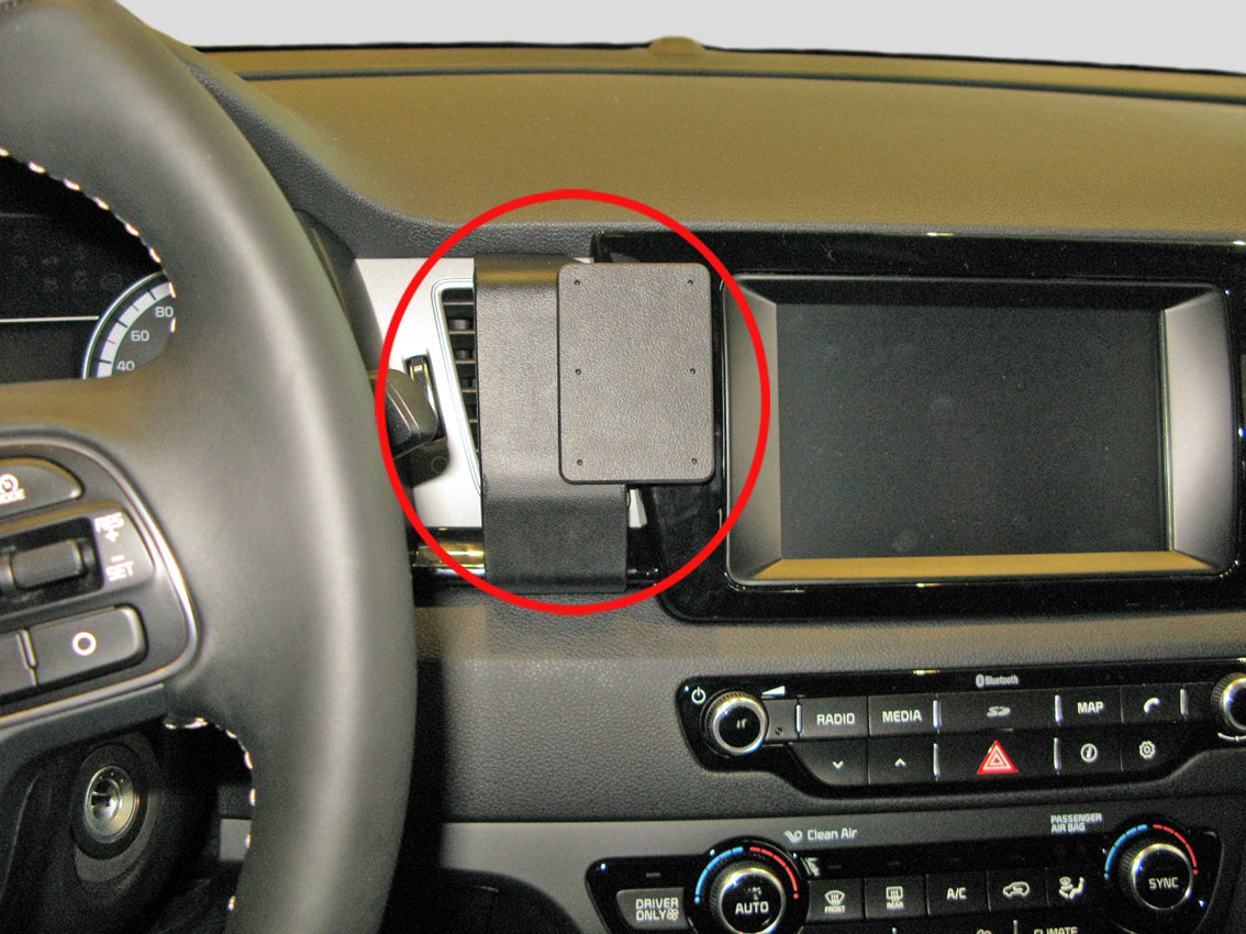 Brodit ProClip 855260 voor Kia Niro 2017-2019 - productfoto zwarte ABS montagebasis