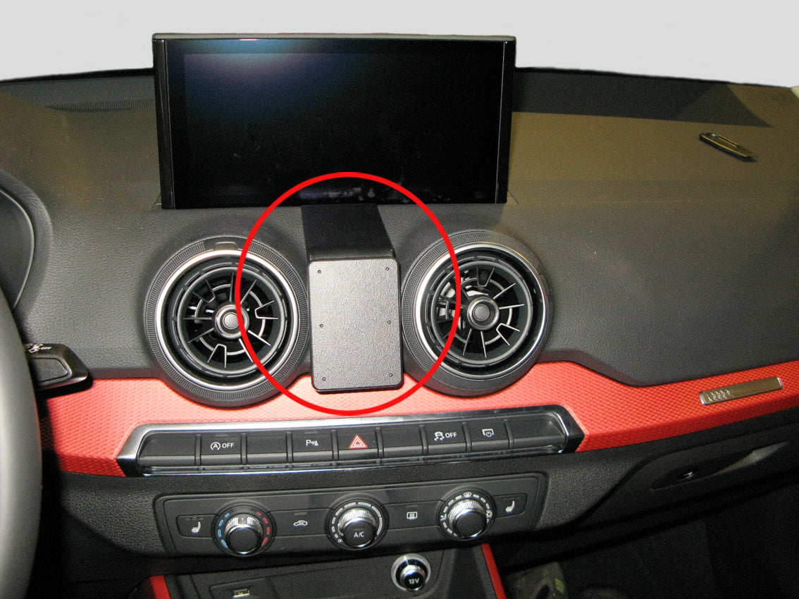 Brodit ProClip 855277 voor Audi Q2 2017-2023 - productfoto zwarte ABS montagebasis