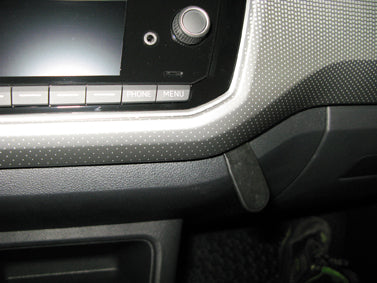 Brodit ProClip 855282 voor Seat Mii 2017-2022, Skoda Citigo 2017-2022 en Volkswagen UP 2017-2022 - montagepositie op dashboard