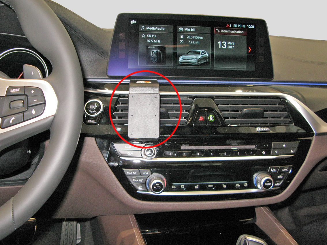 Brodit ProClip 855296 voor BMW 6-series GT G32 2017-2019 en BMW 5-series G30, G31 2018-2023 - montagefoto 6