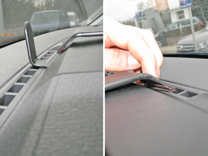 Brodit ProClip 855297 voor Volkswagen Amarok 2017-2023 - detail van dashboardmontage