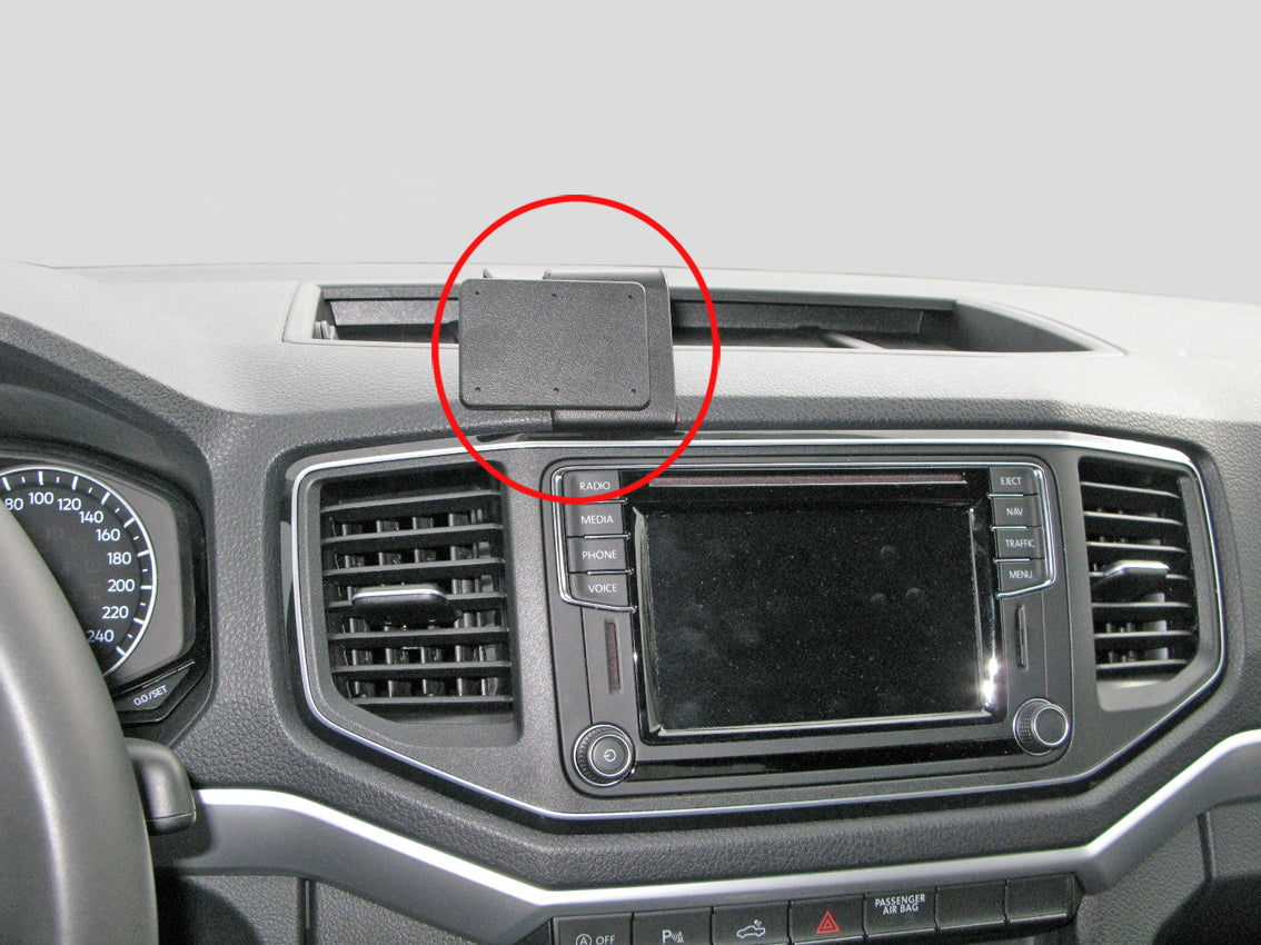 Brodit ProClip 855297 voor Volkswagen Amarok 2017-2023 - productfoto zwarte ABS montagebasis