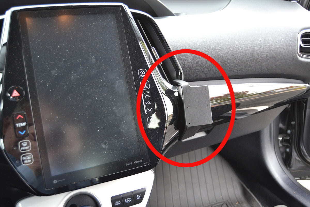 Brodit ProClip 855311 voor Toyota Prius Prime 2017-2019 - productfoto zwarte ABS montagebasis