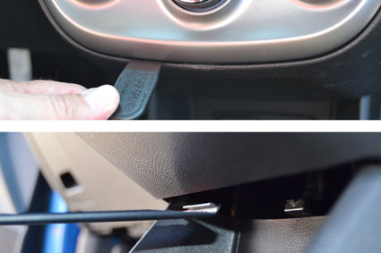 Brodit ProClip 855319 voor Chevrolet Spark 2016-2022 - montagepositie op dashboard
