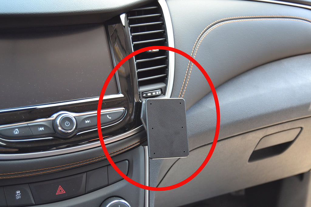 Brodit ProClip 855320 voor Chevrolet Trax 2017-2023 - productfoto zwarte ABS montagebasis