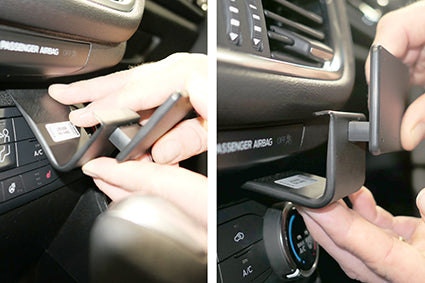Brodit ProClip 855327 voor Ford Fiesta 2018-2023 - montagepositie op dashboard