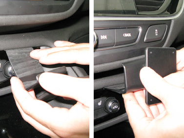 Brodit ProClip 855328 voor Buick Regal 2018-2022 en Opel Insignia B 2018-2022 - montagepositie op dashboard