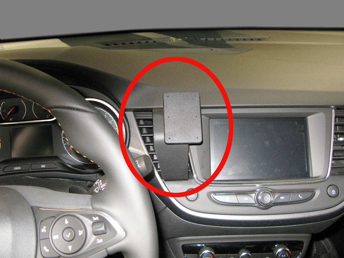 Brodit ProClip 855329 voor Opel Grandland X 2018-2021 en Opel Crossland X 2018-2021 - productfoto zwarte ABS montagebasis