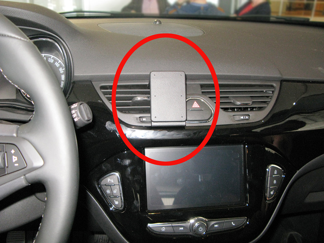 Brodit ProClip 855333 voor Opel Corsa 2015-2019 - productfoto zwarte ABS montagebasis