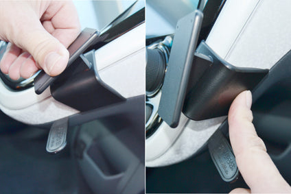Brodit ProClip 855346 voor Chevrolet Bolt 2018-2021 en Opel Ampera-e 2018-2022 - detail van dashboardmontage