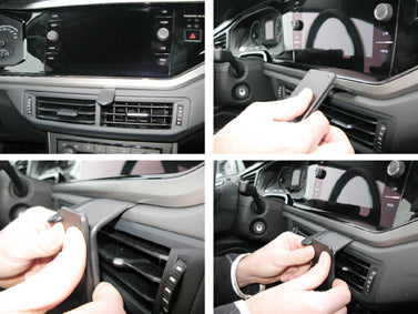 Brodit ProClip 855370 voor Volkswagen Polo 2018-2025 - montagepositie op dashboard