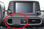 Brodit ProClip 855418 voor Hyundai Kona 2018-2023 - productfoto zwarte ABS montagebasis
