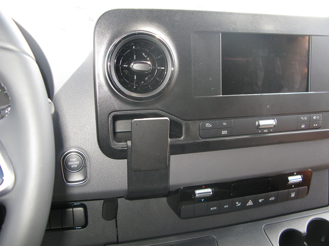 Brodit ProClip 855442 voor Mercedes Benz Sprinter 2019-2026 - productfoto zwarte ABS montagebasis