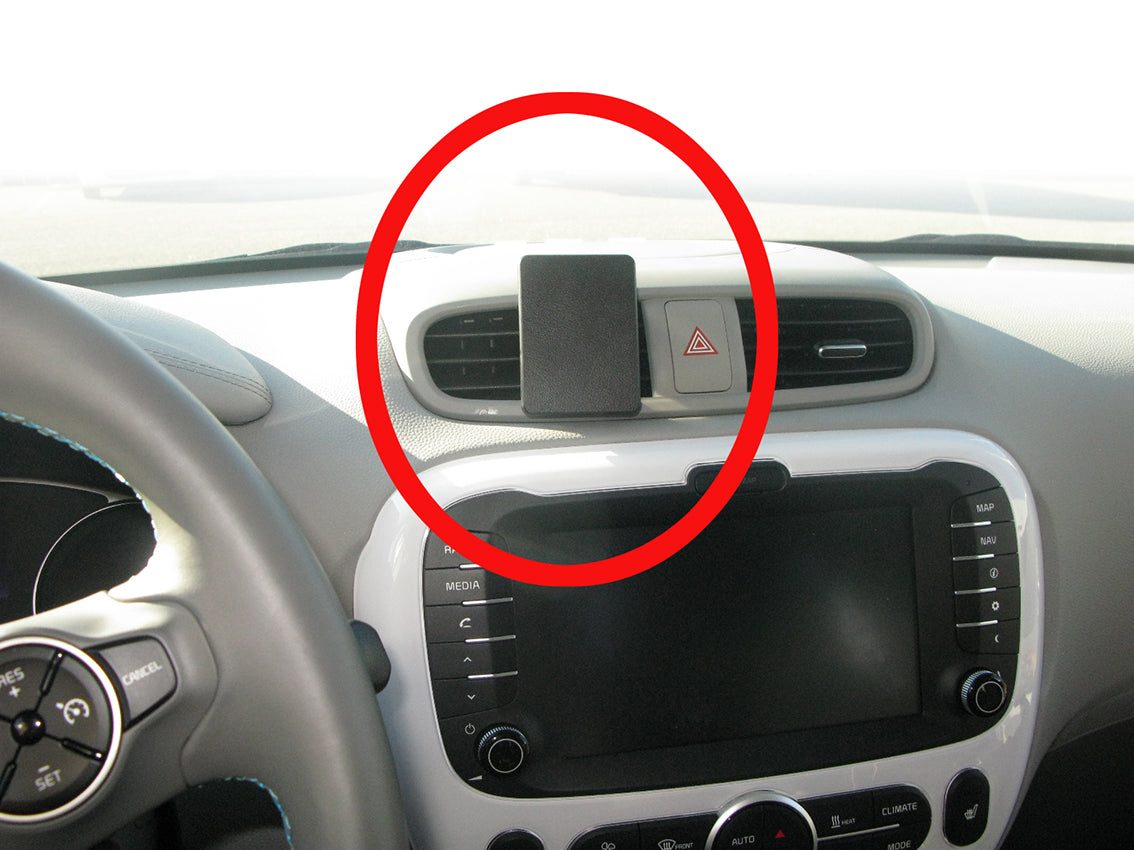 Brodit ProClip 855443 voor Kia Soul 2018-2019 - productfoto zwarte ABS montagebasis