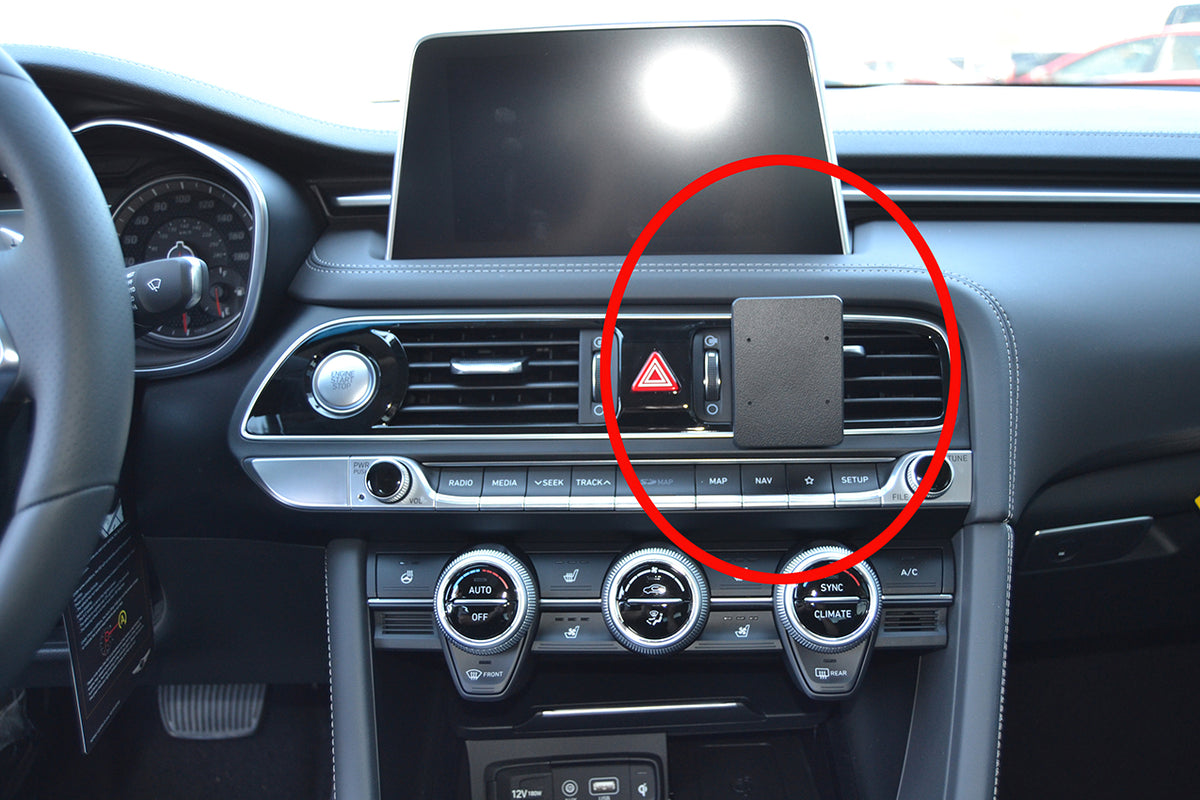 Brodit ProClip 855571 voor Genesis G70 2019-2025 - productfoto zwarte ABS montagebasis