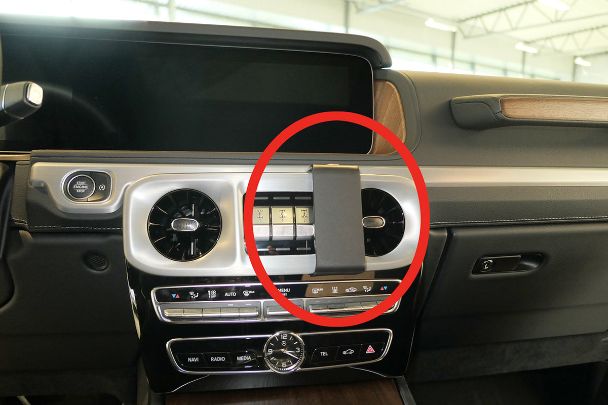 Brodit ProClip 855581 voor Mercedes Benz G-Class 2019-2026 - productfoto zwarte ABS montagebasis
