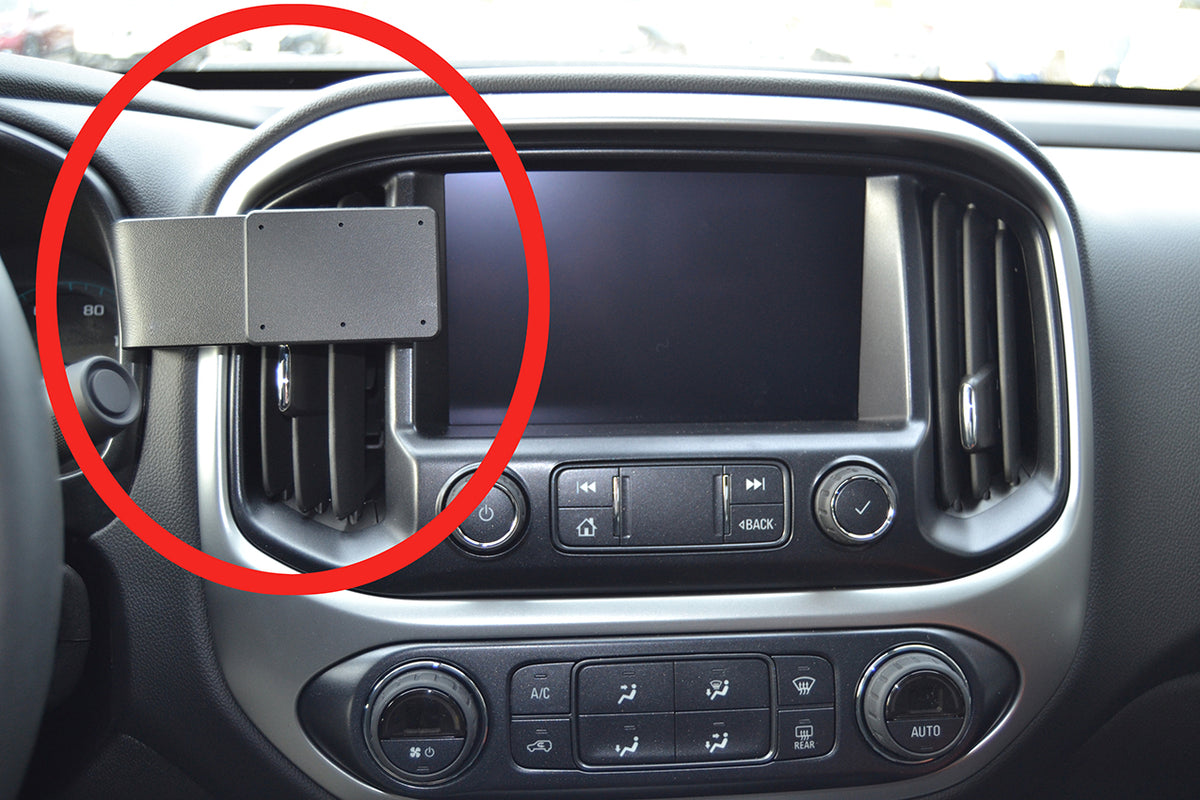 Brodit ProClip 855584 voor Chevrolet Colorado 2015-2022 - productfoto zwarte ABS montagebasis