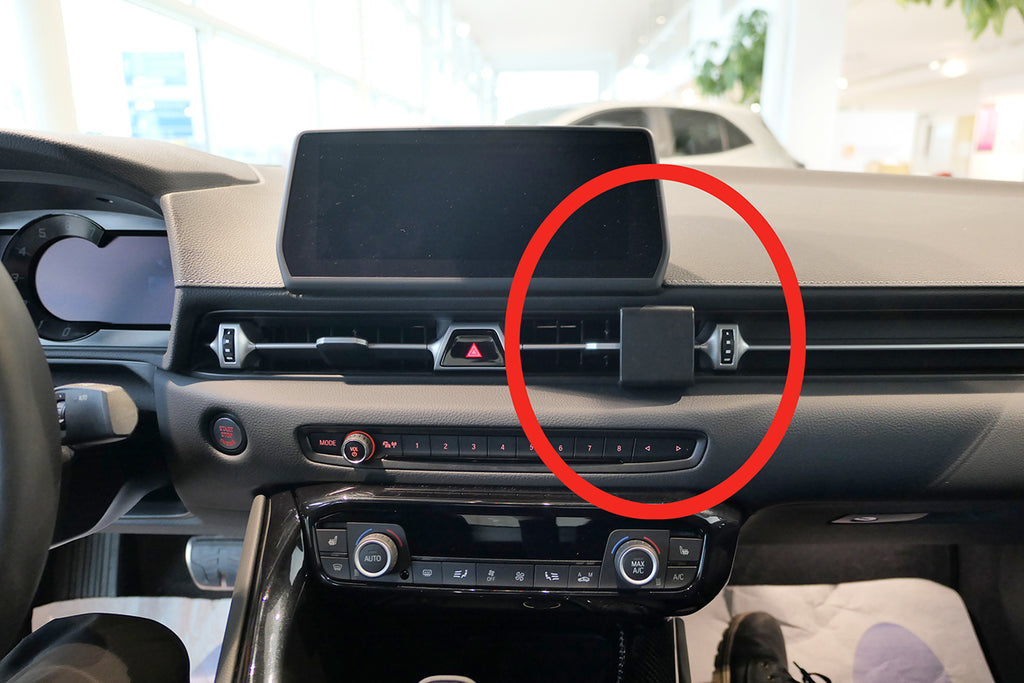 Brodit ProClip 855595 voor Toyota Supra 2020-2026 - productfoto zwarte ABS montagebasis