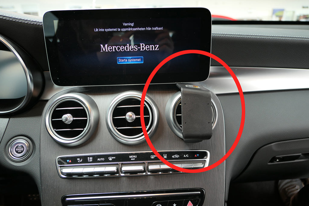 Brodit ProClip 855606 voor Mercedes Benz GLC-Class 2020-2022 - productfoto zwarte ABS montagebasis