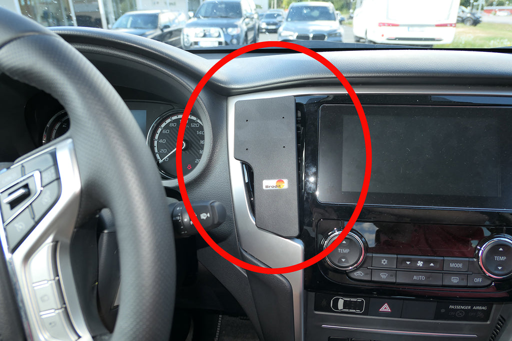 Brodit ProClip 855627 voor Mitsubishi L200 2020-2024 - productfoto zwarte ABS montagebasis