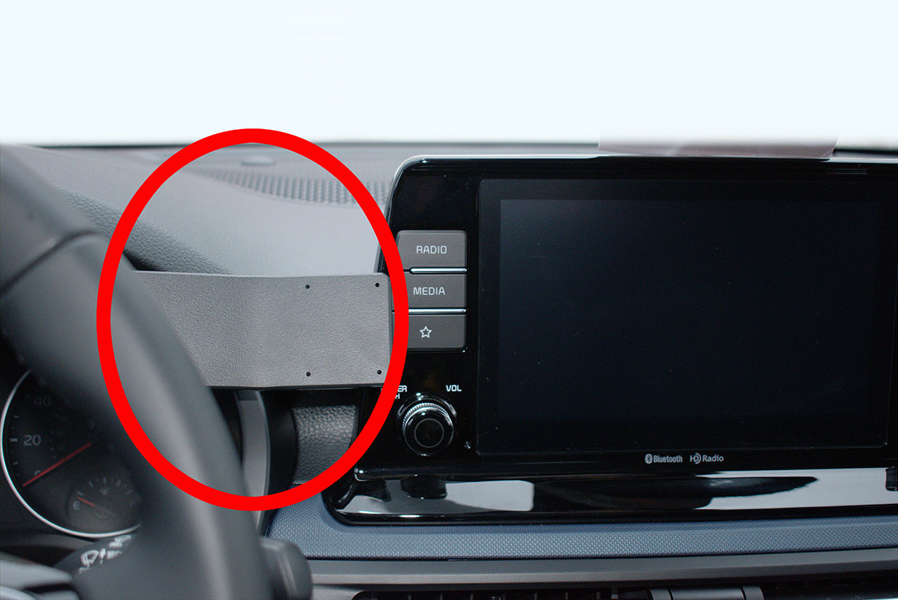 Brodit ProClip 855629 voor Kia Seltos 2020-2023 - productfoto zwarte ABS montagebasis