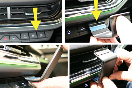 Brodit ProClip 855679 voor Skoda Enyaq IV 2021-2026 en Skoda Elroq 2025-2026 - montagepositie op dashboard