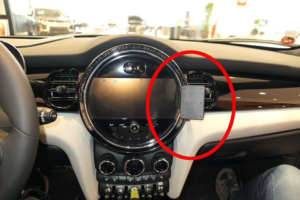 Brodit ProClip 855682 voor Mini Cooper 2022-2024 - productfoto zwarte ABS montagebasis