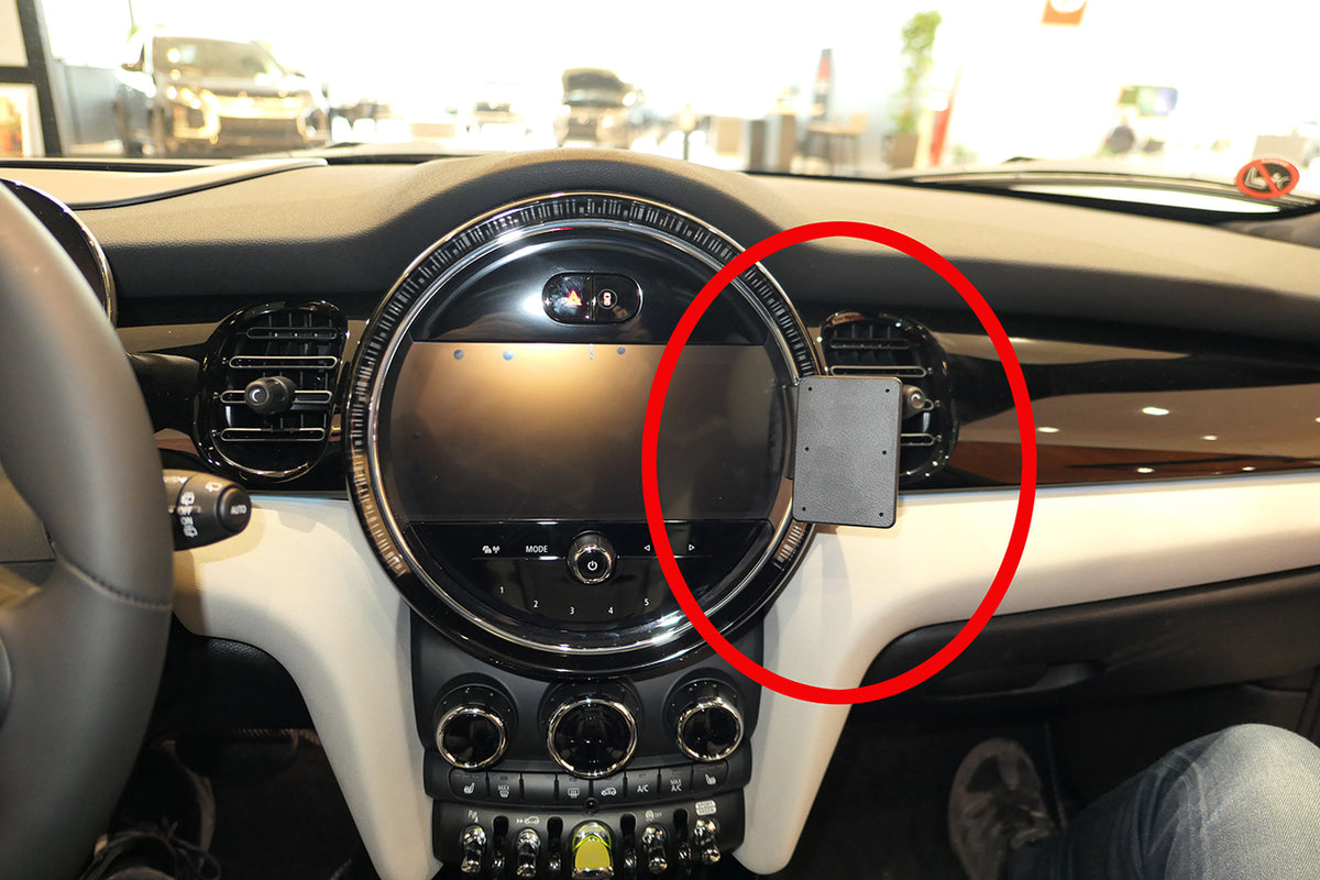 Brodit ProClip 855682 voor Mini Cooper 2022-2024 - productfoto zwarte ABS montagebasis